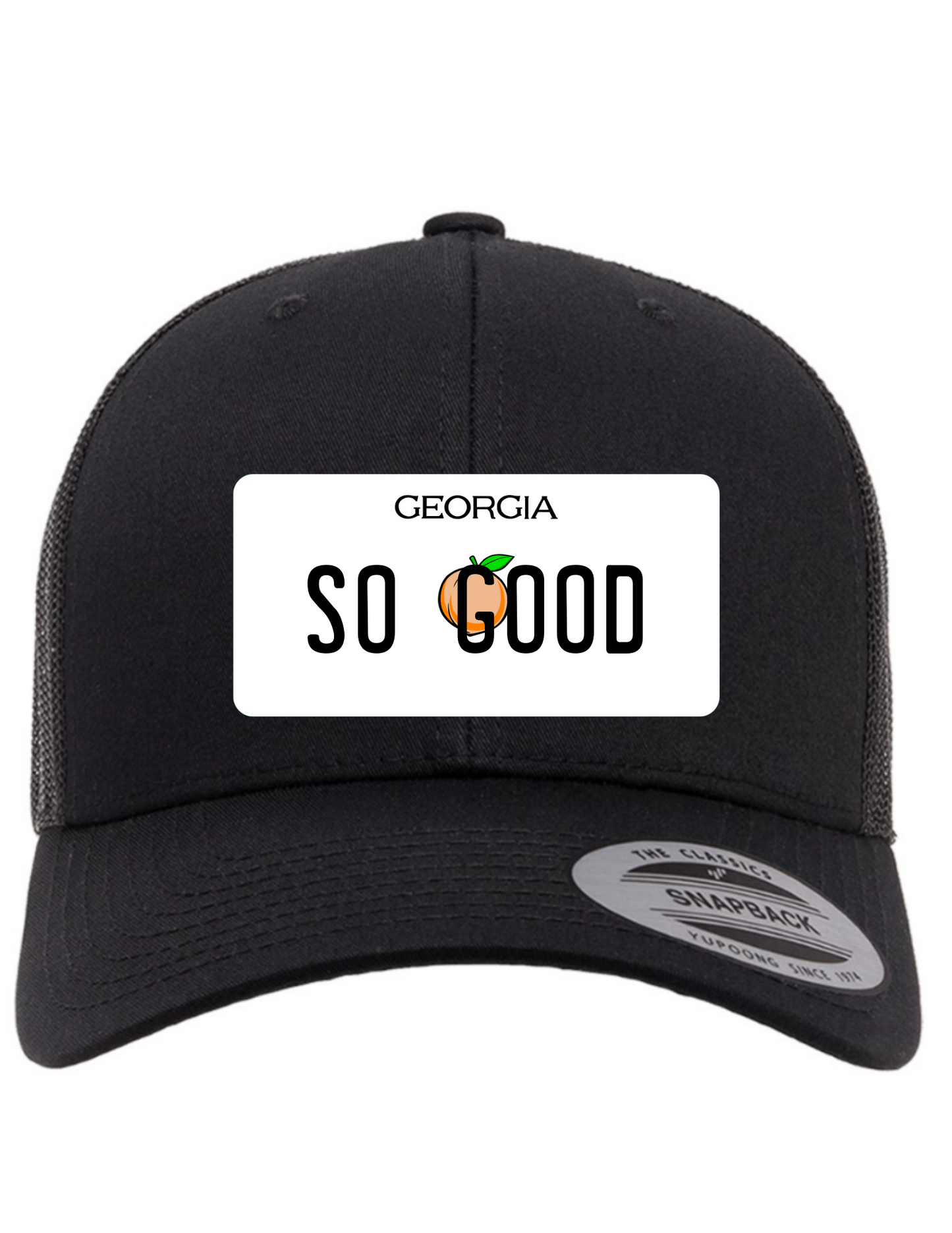 So Good Georgia License Plate Trucker Hats