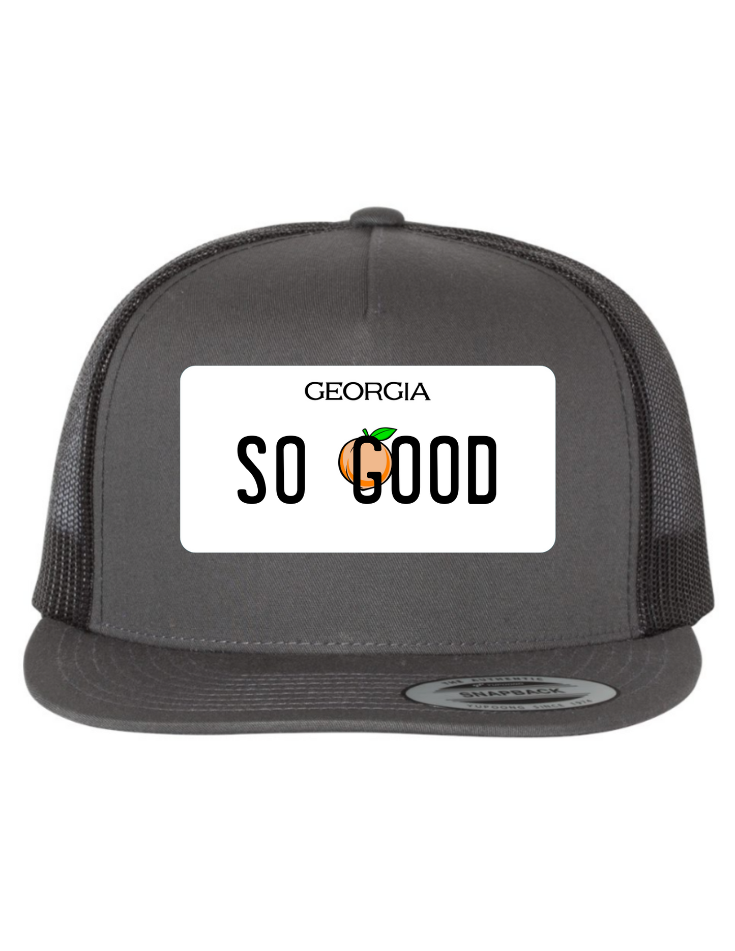 So Good Georgia License Plate Trucker Hats