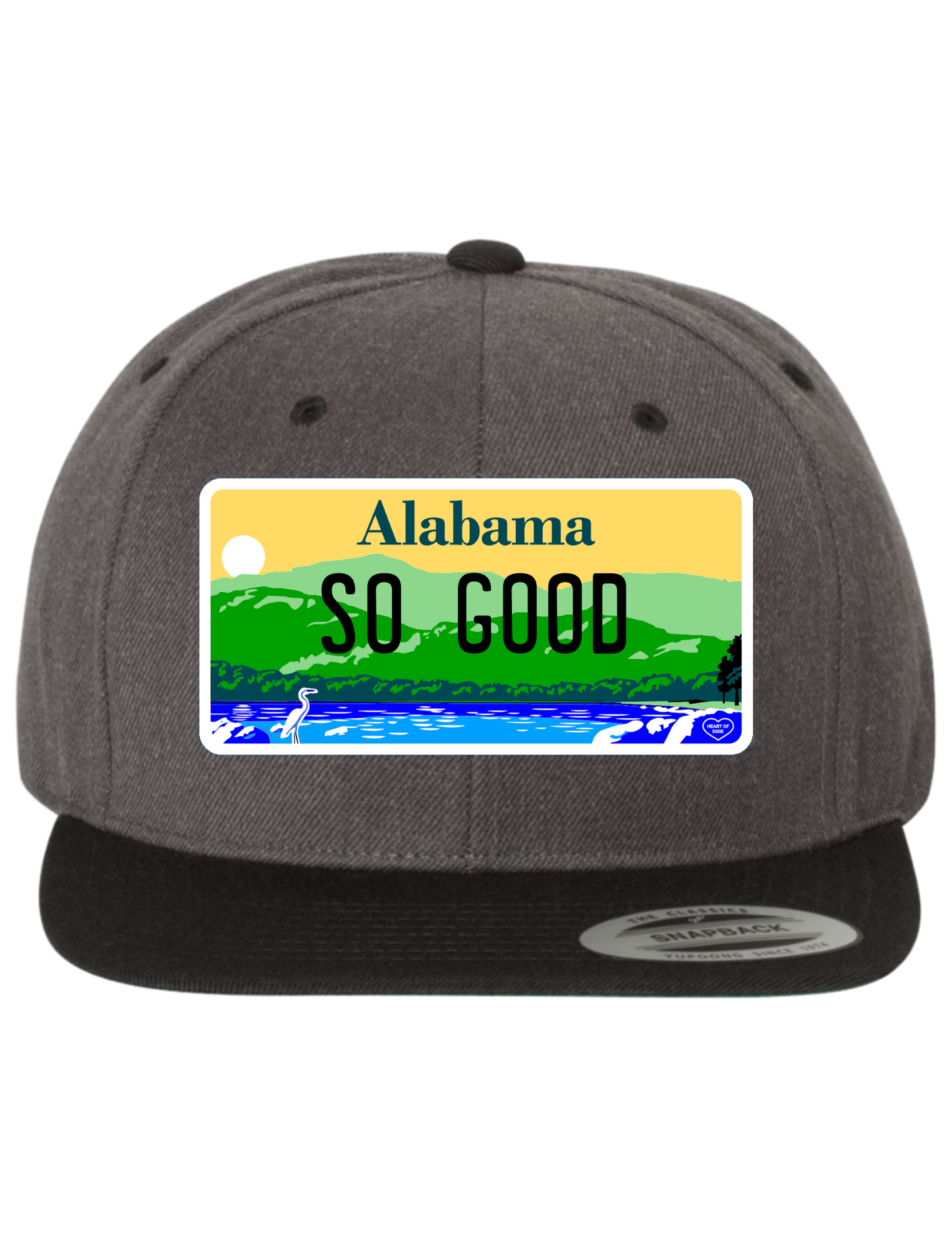 So Good Alabama Premium License Plate Trucker Hats