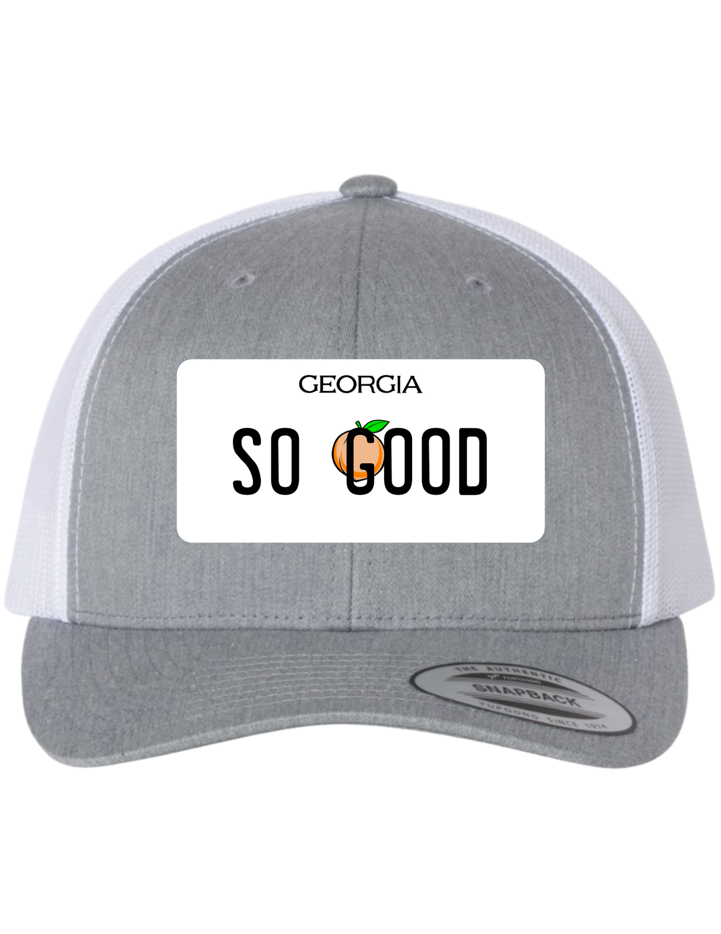 So Good Georgia License Plate Trucker Hats