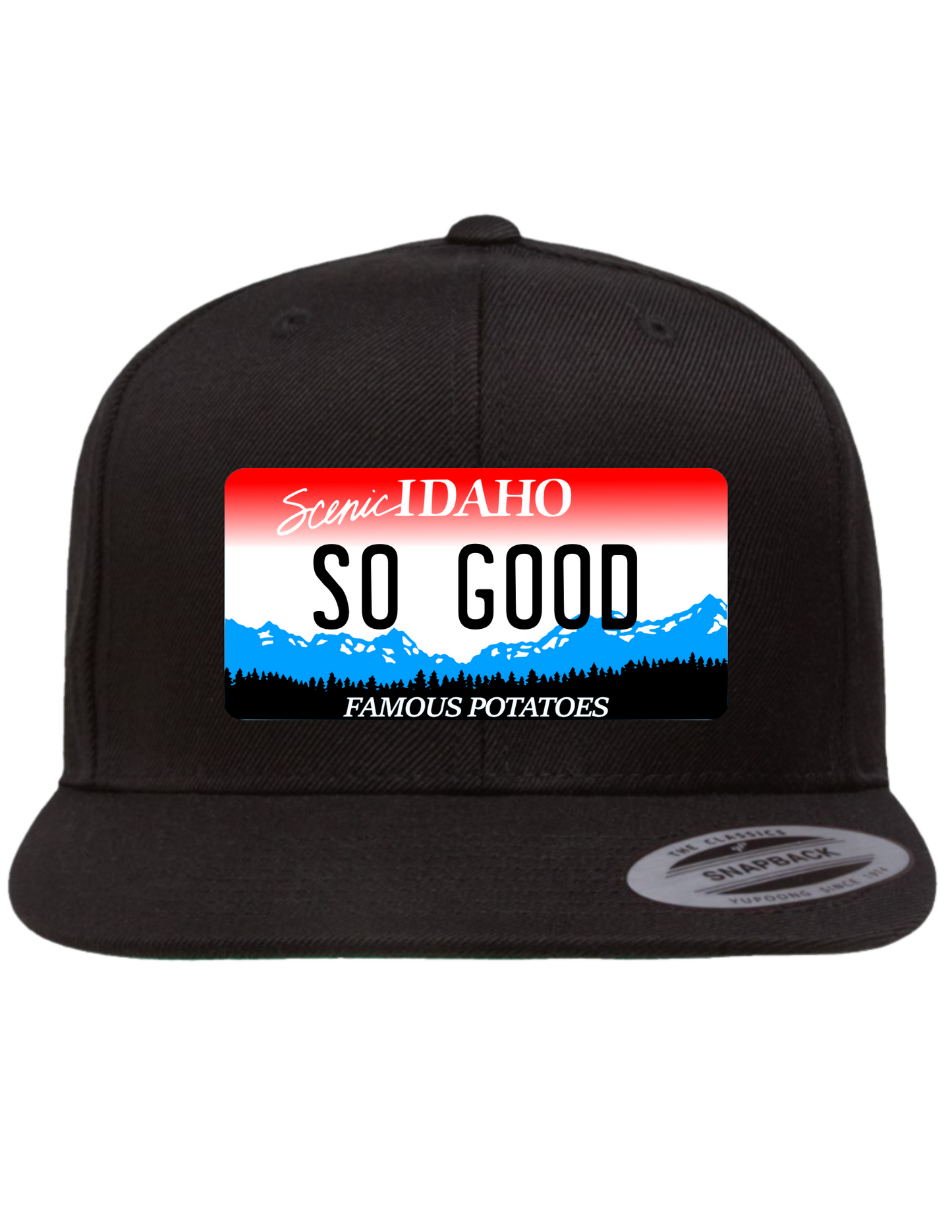 So Good Idaho Premium License Plate Trucker Hats