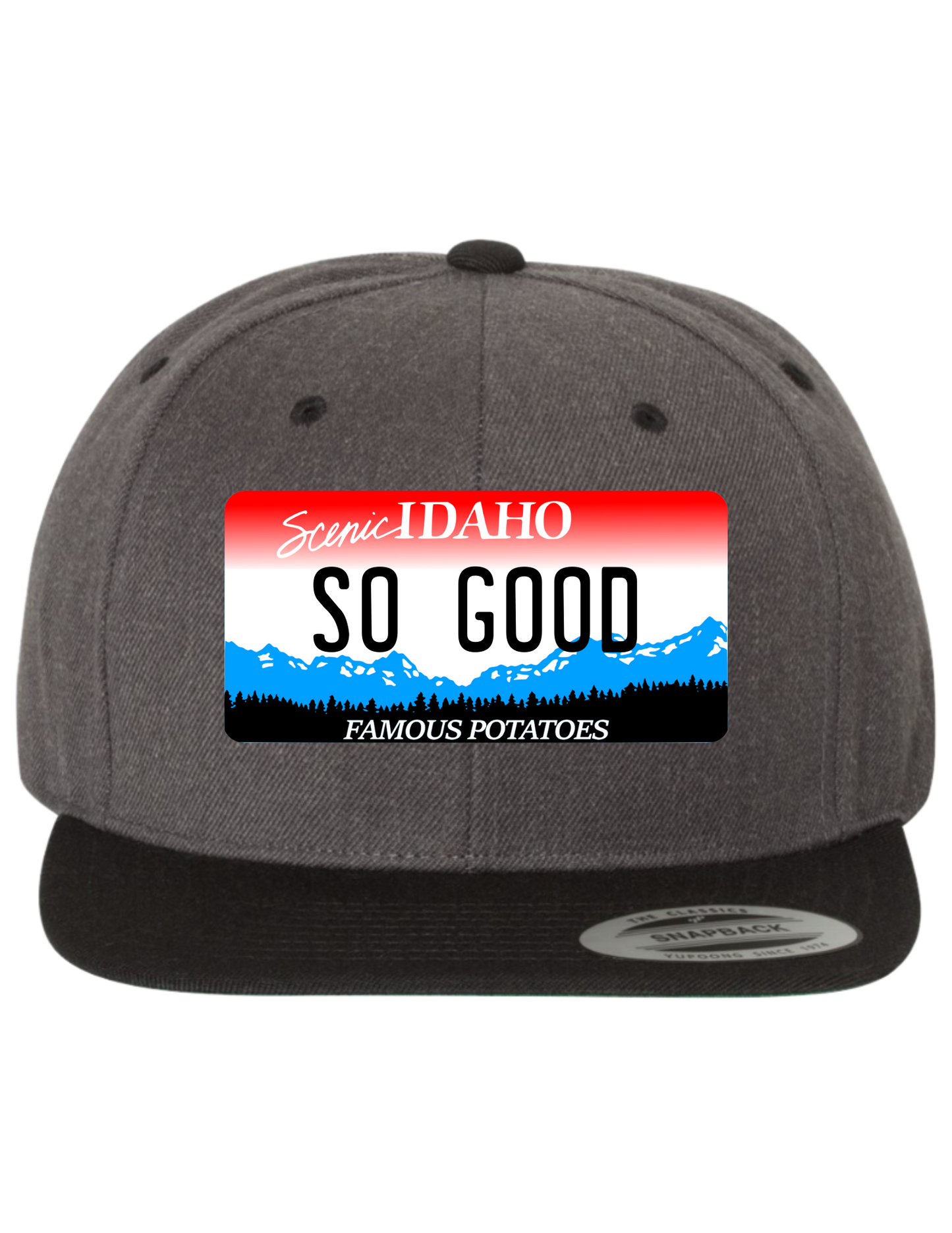 So Good Idaho Premium License Plate Trucker Hats