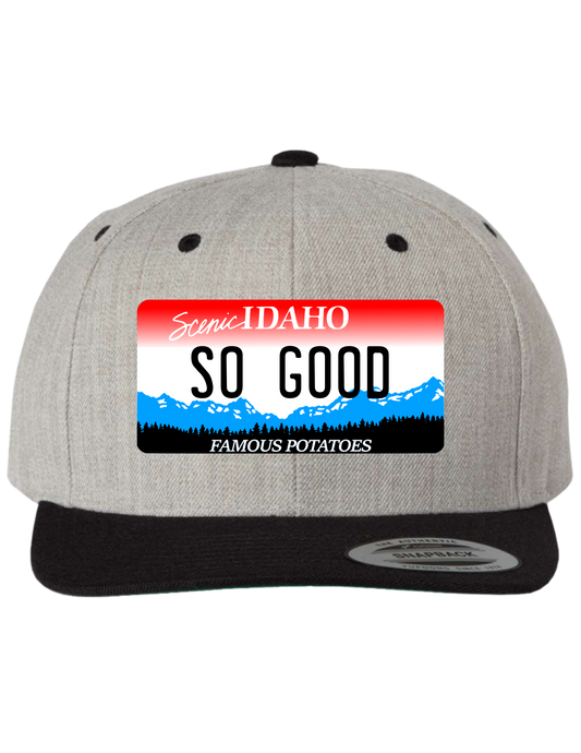 So Good Idaho Premium License Plate Trucker Hats