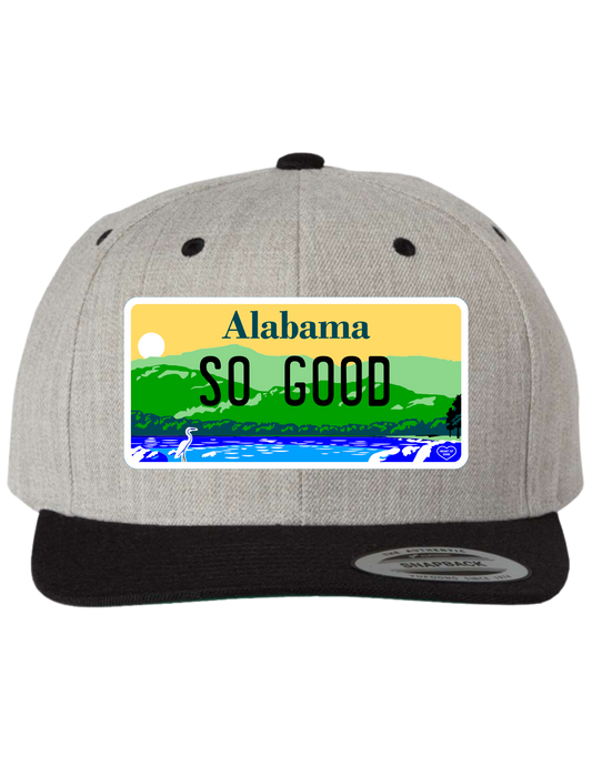 So Good Alabama Premium License Plate Trucker Hats