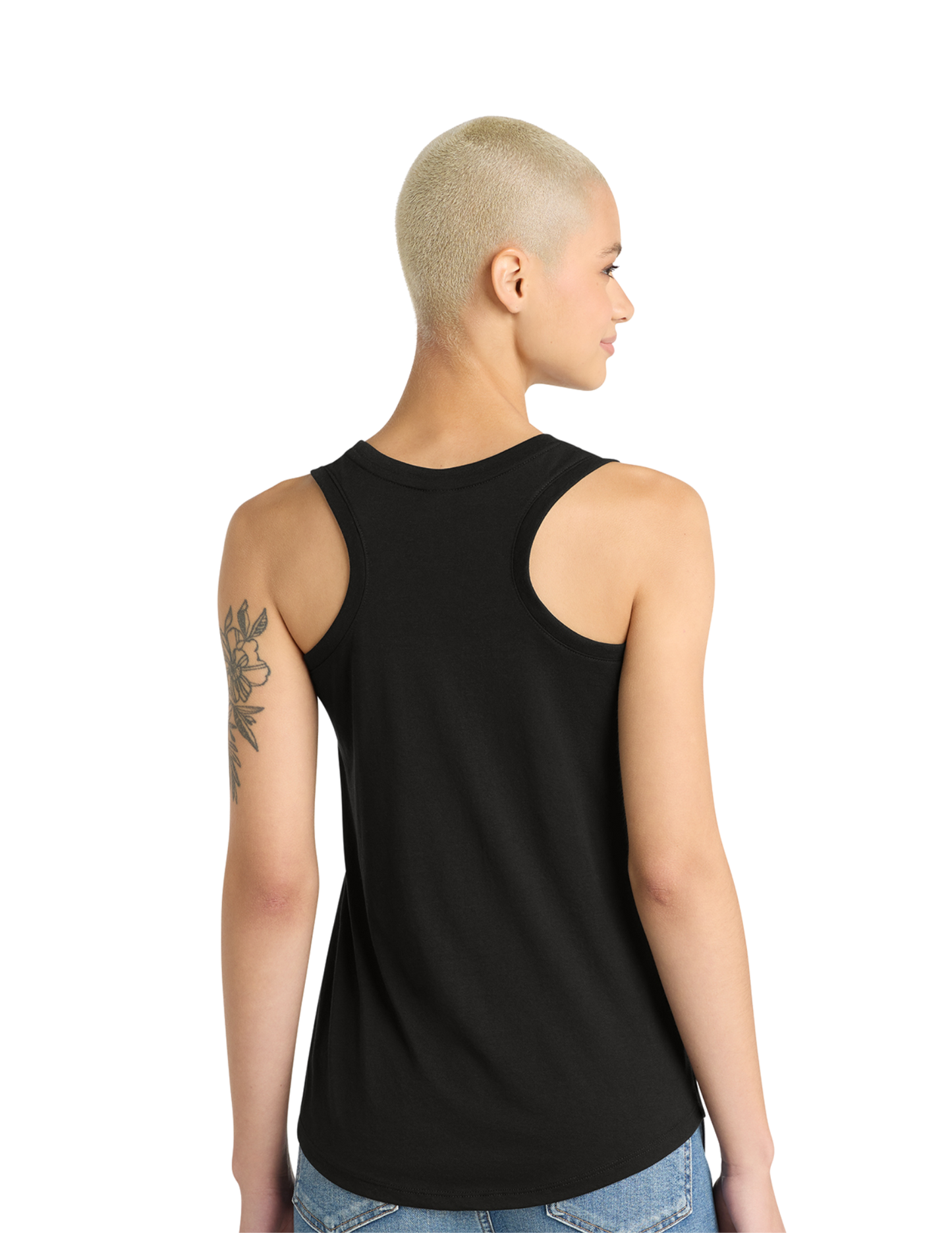 OUTLINE Logo Women's Racerback Tank (BLACK) - So Good!