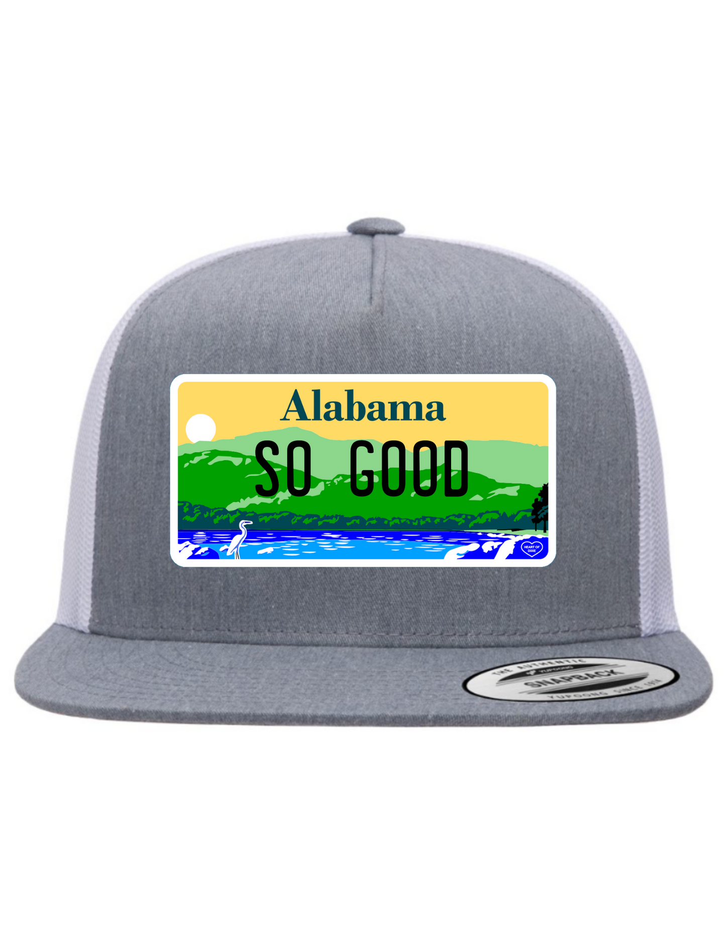 So Good Alabama License Plate Trucker Hats