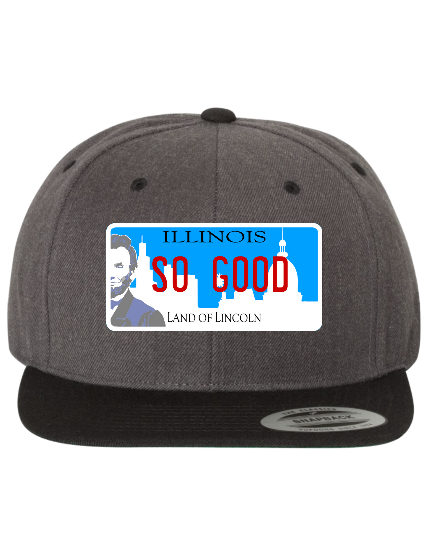 So Good Illinois Premium License Plate Trucker Hats