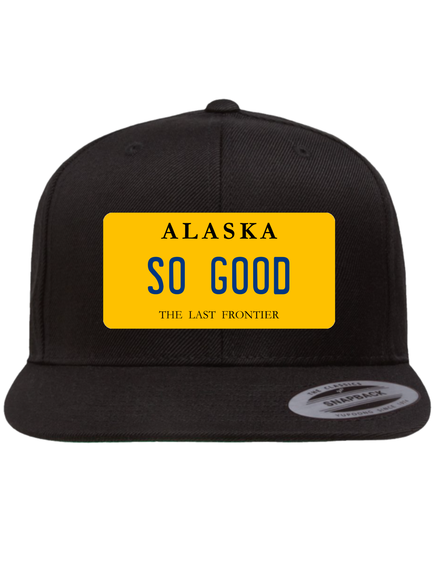 So Good Alaska Premium License Plate Trucker Hats