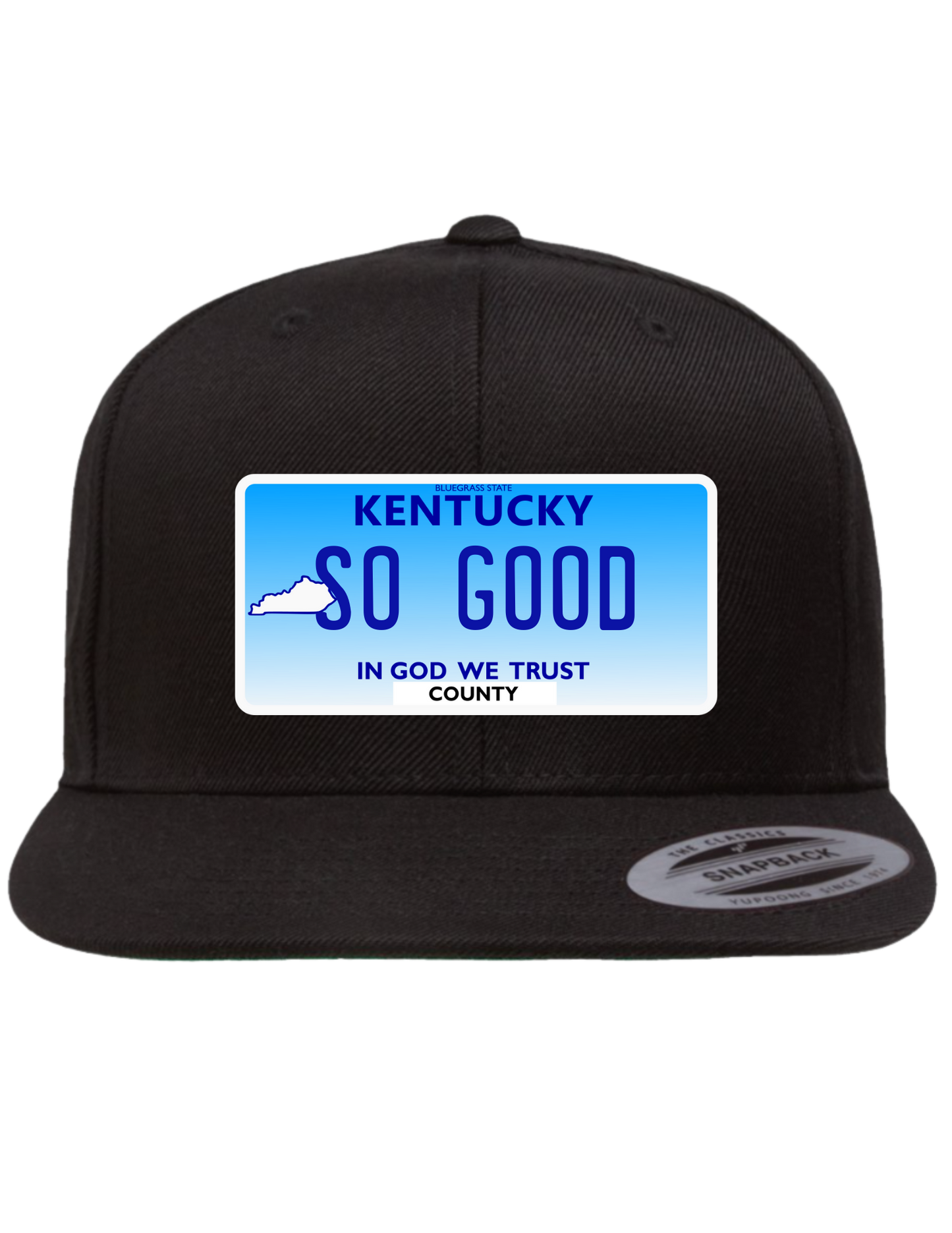 So Good Kentucky Premium License Plate Trucker Hats