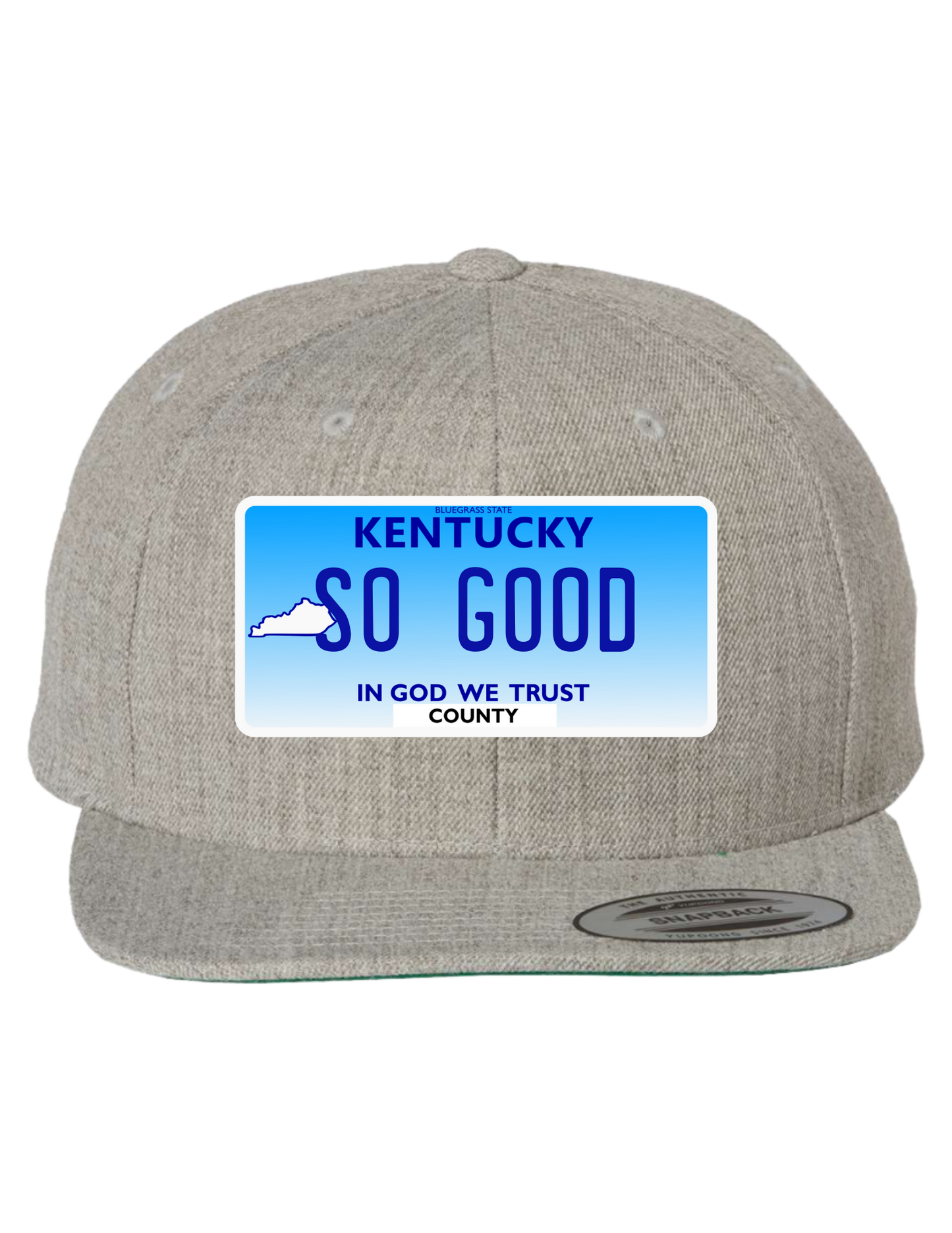 So Good Kentucky Premium License Plate Trucker Hats