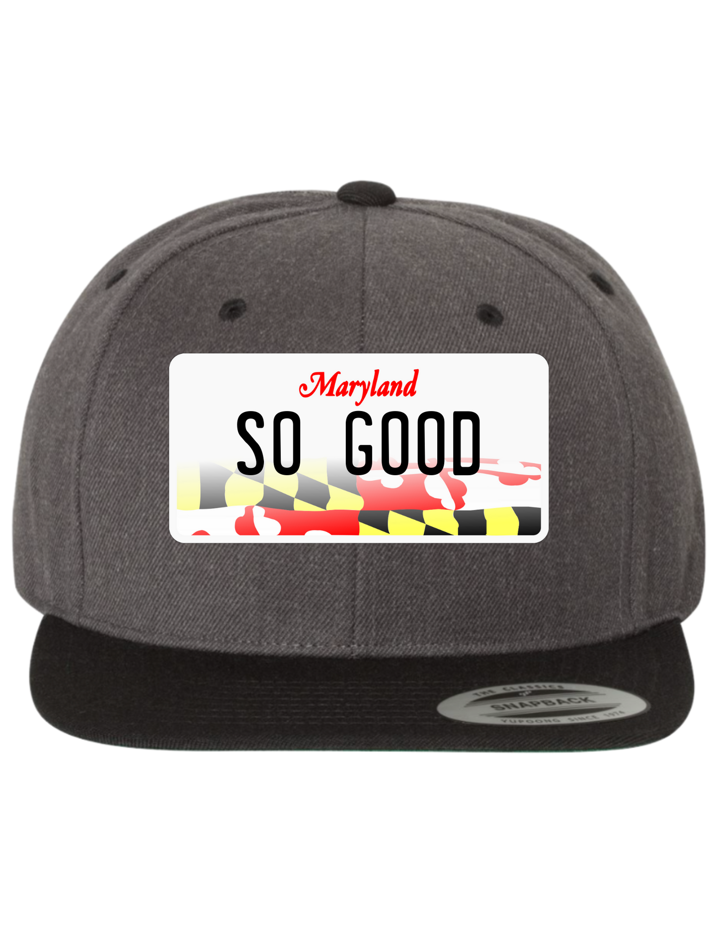So Good Maryland Premium License Plate Trucker Hats