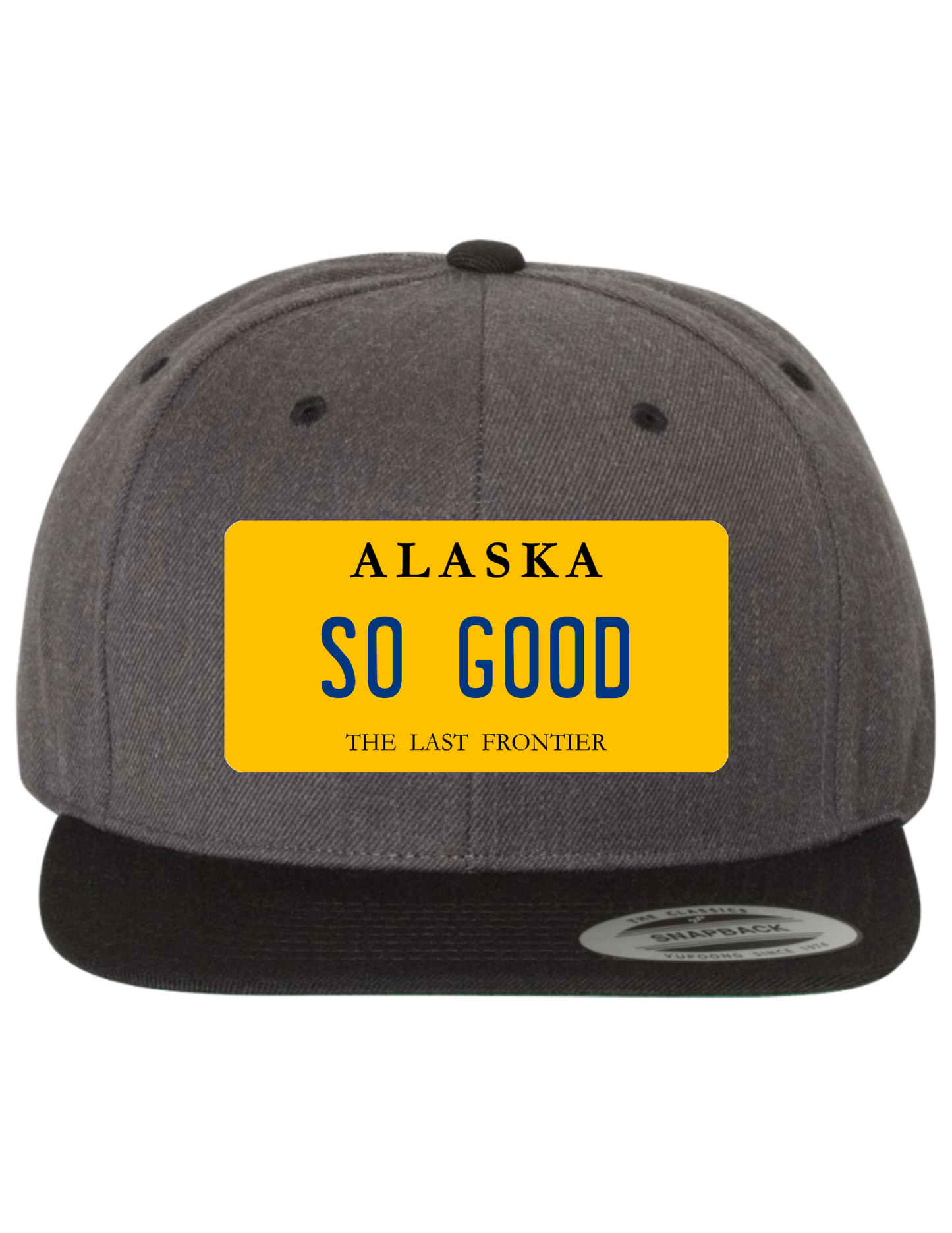 So Good Alaska Premium License Plate Trucker Hats