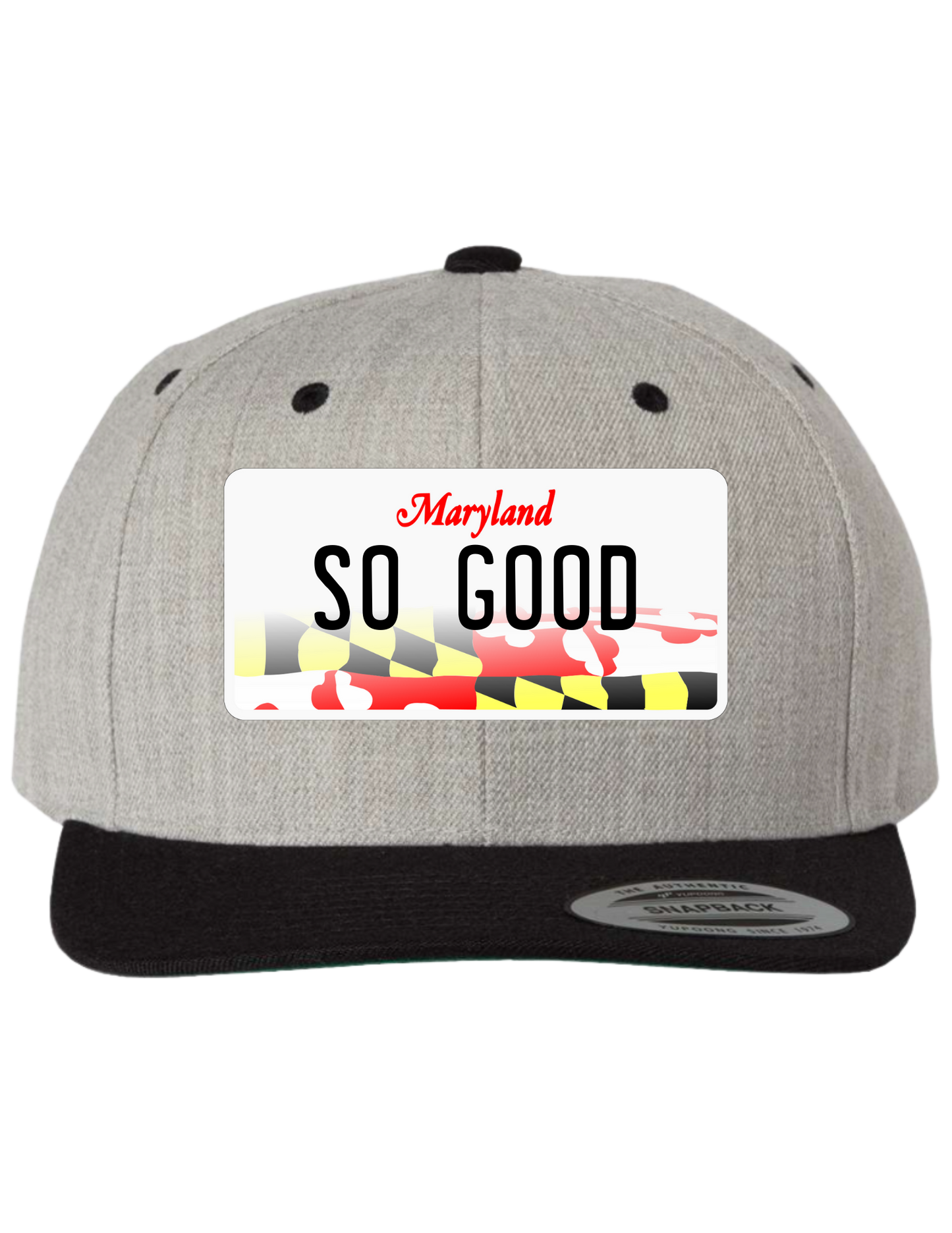 So Good Maryland Premium License Plate Trucker Hats