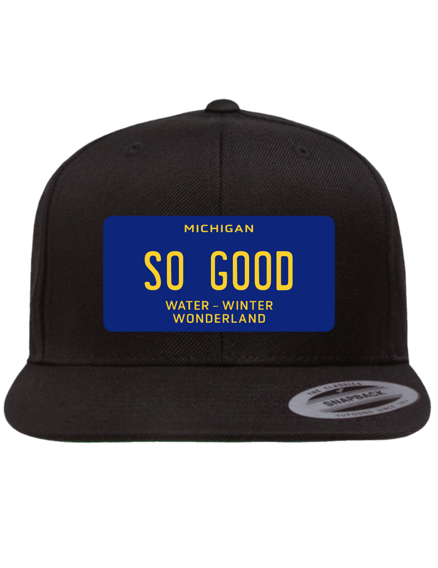 So Good Michigan Premium License Plate Trucker Hats