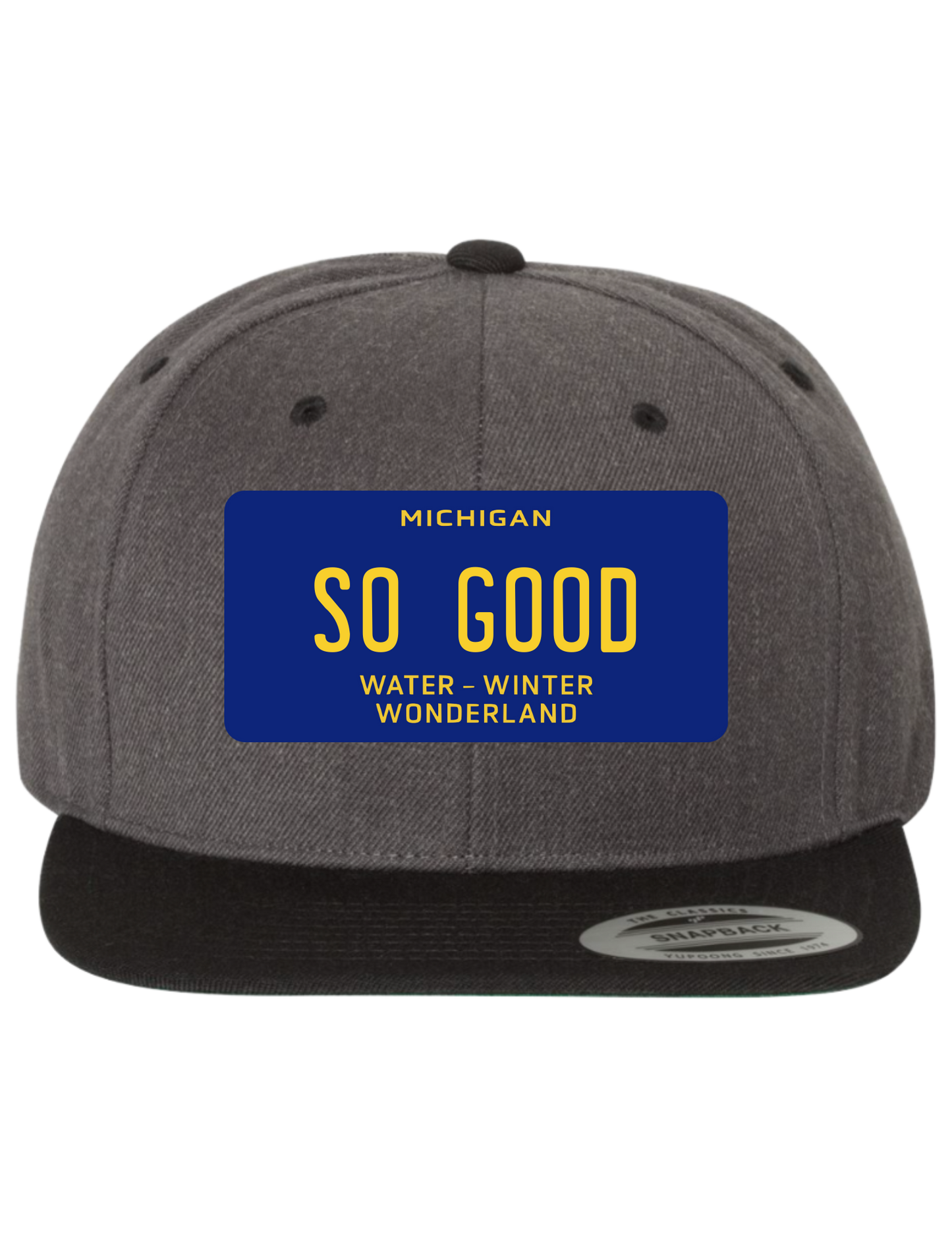 So Good Michigan Premium License Plate Trucker Hats