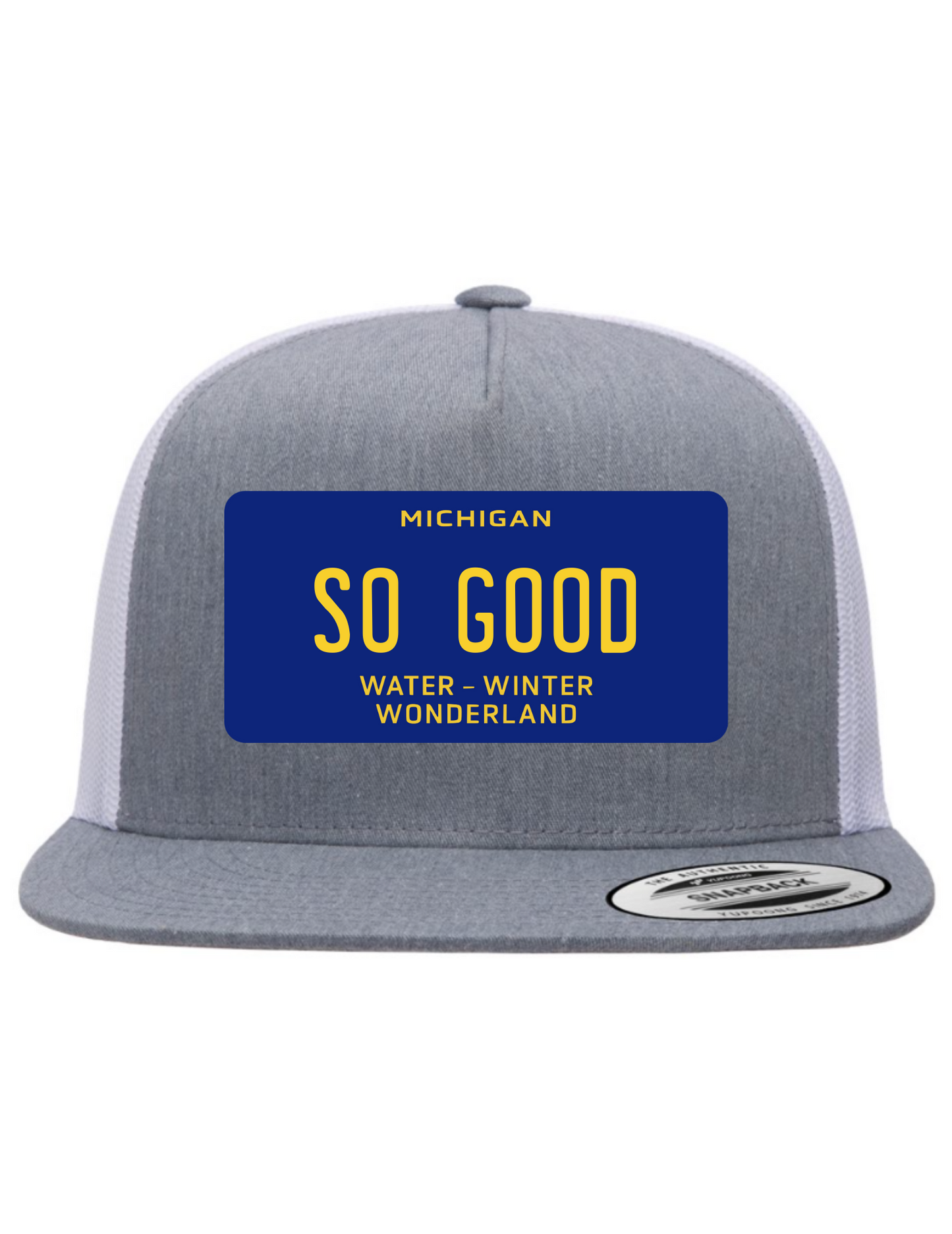 So Good Michigan License Plate Trucker Hats