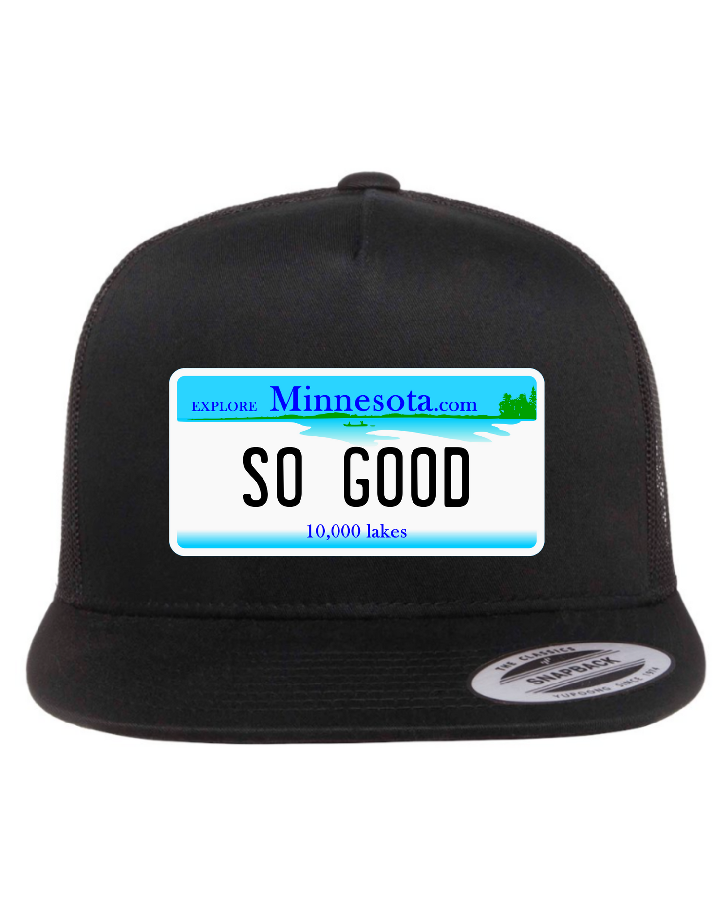 So Good Minnesota License Plate Trucker Hats