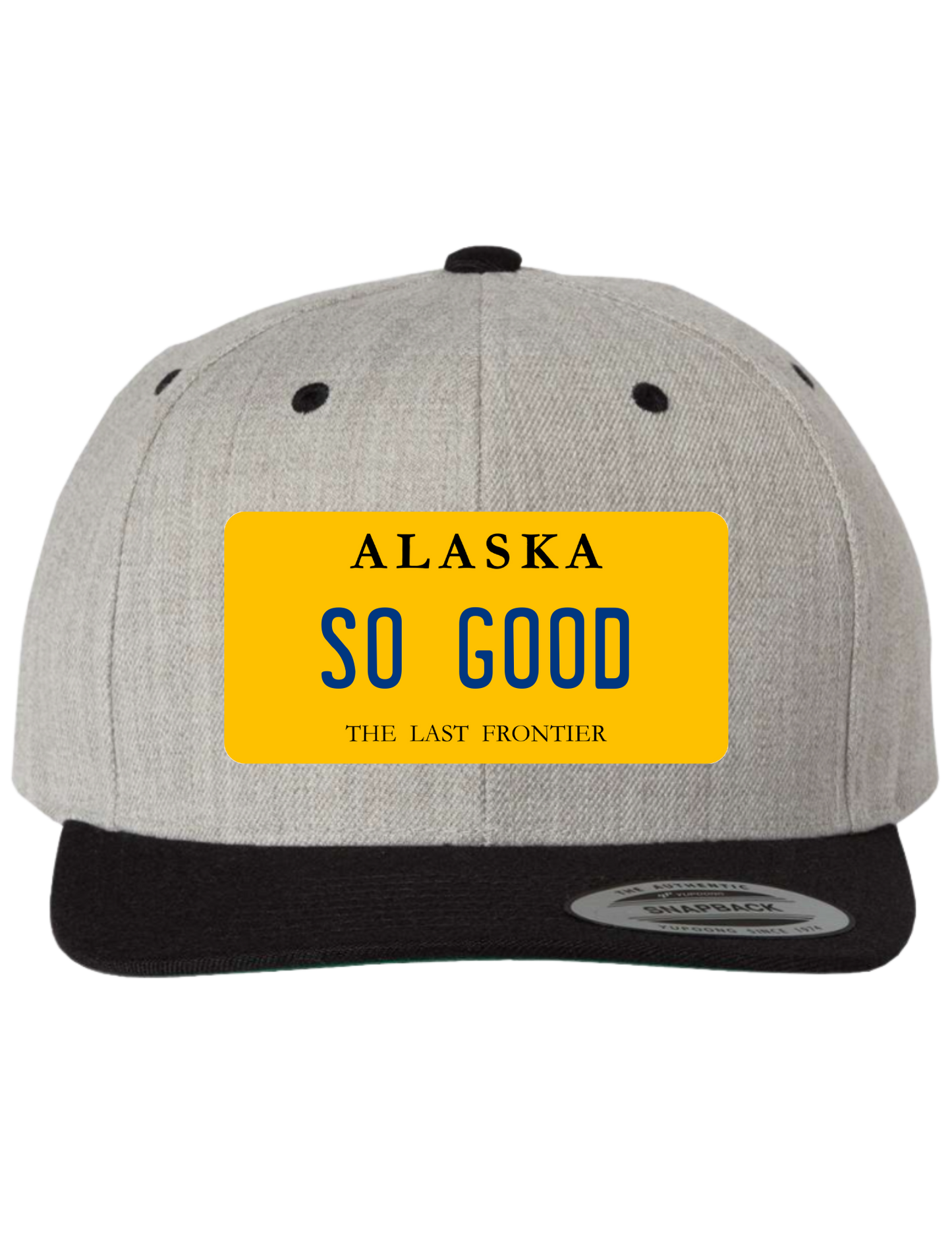 So Good Alaska Premium License Plate Trucker Hats