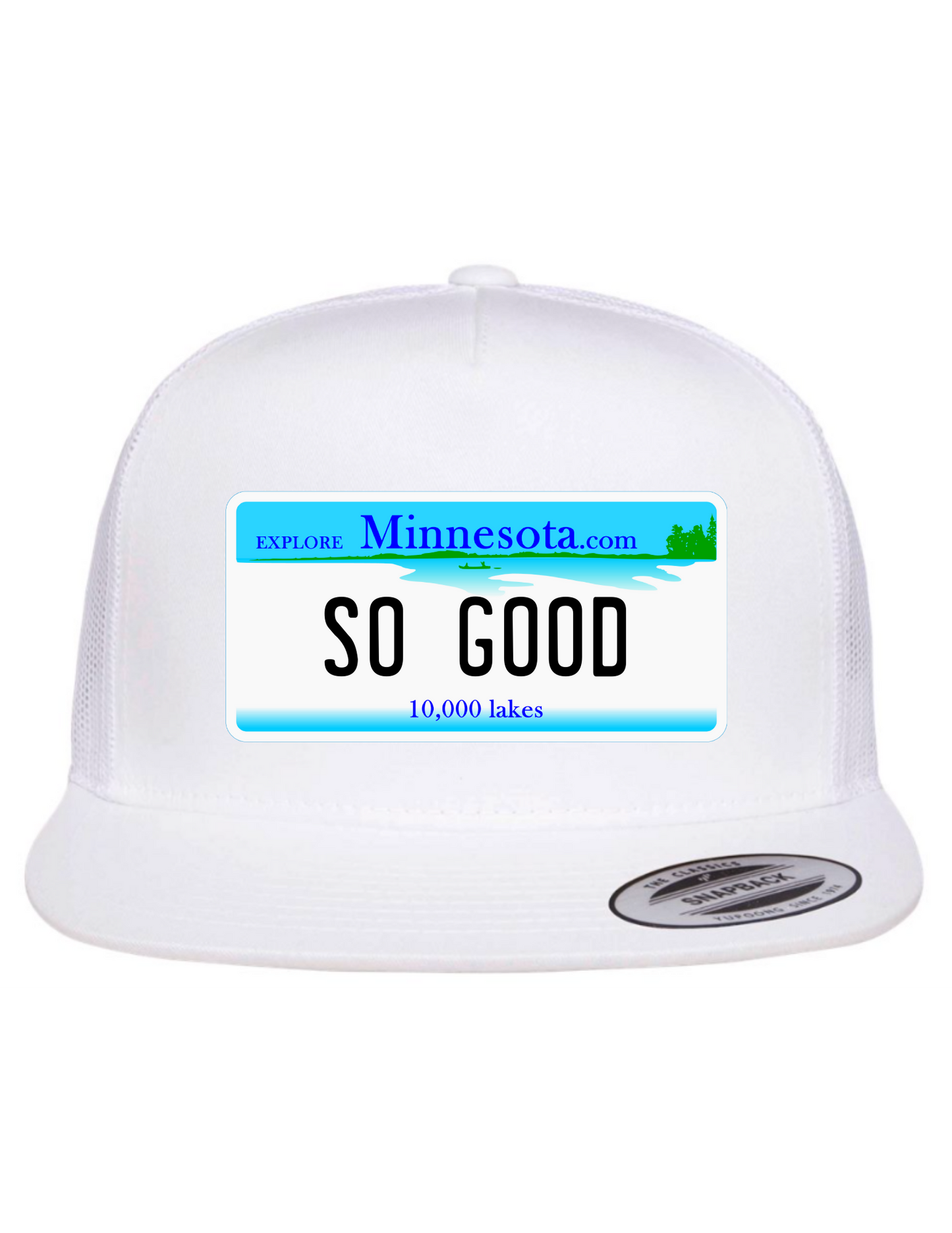 So Good Minnesota License Plate Trucker Hats