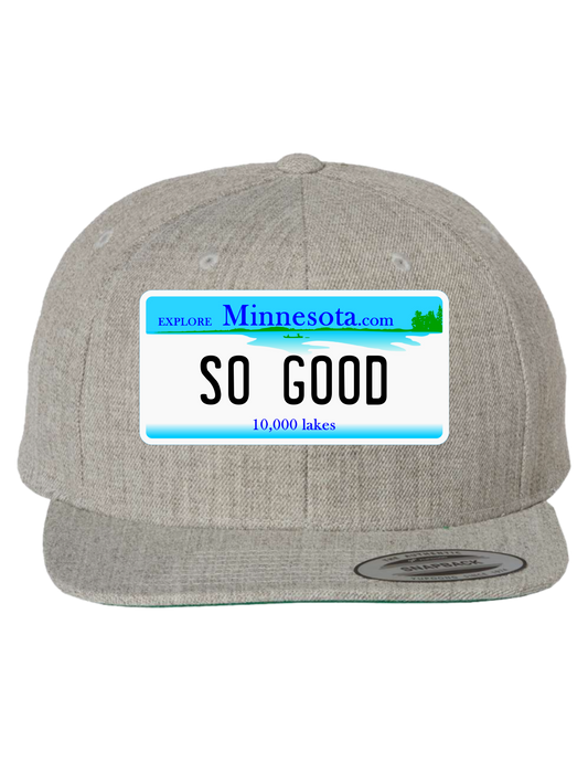 So Good Minnesota Premium License Plate Trucker Hats