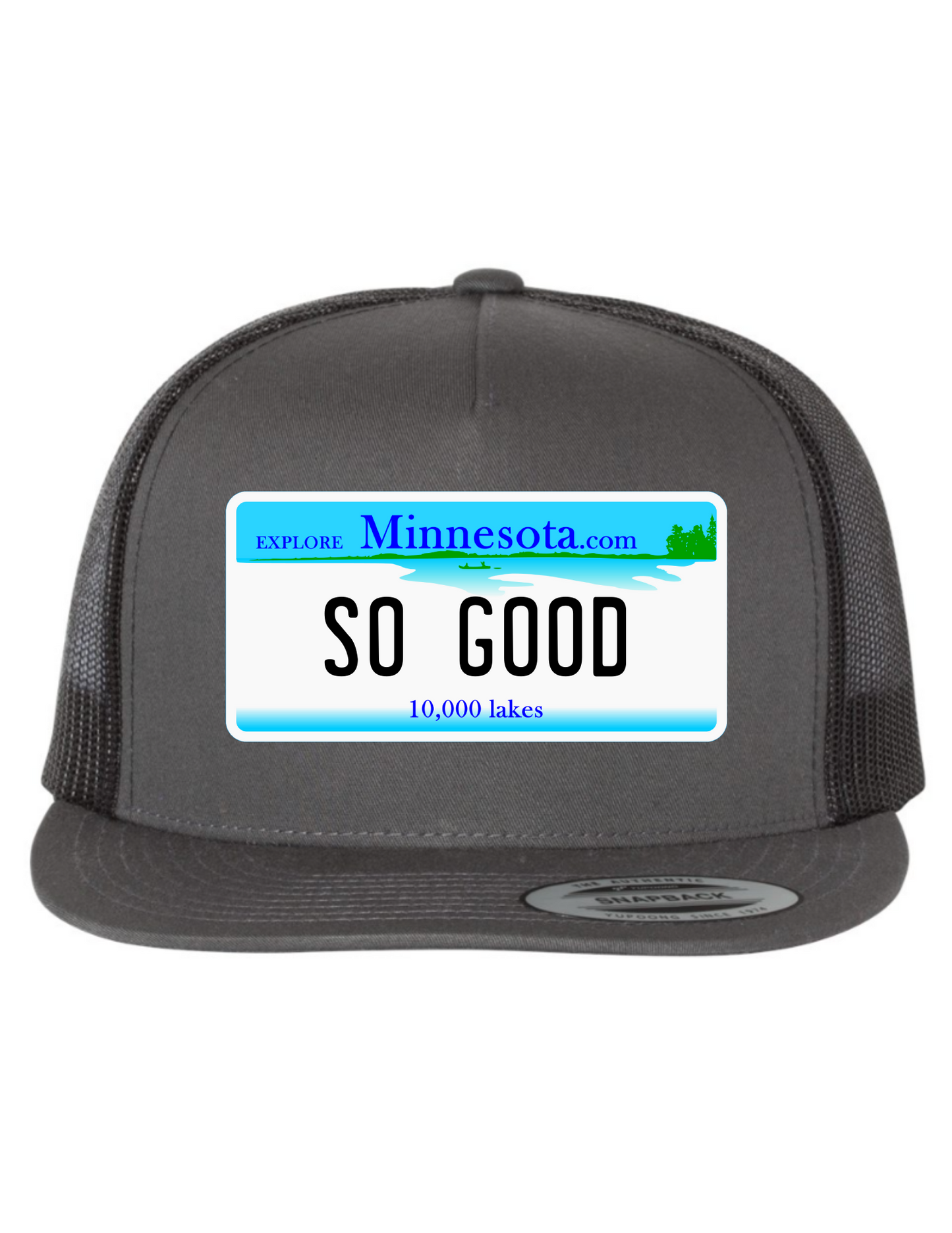 So Good Minnesota License Plate Trucker Hats