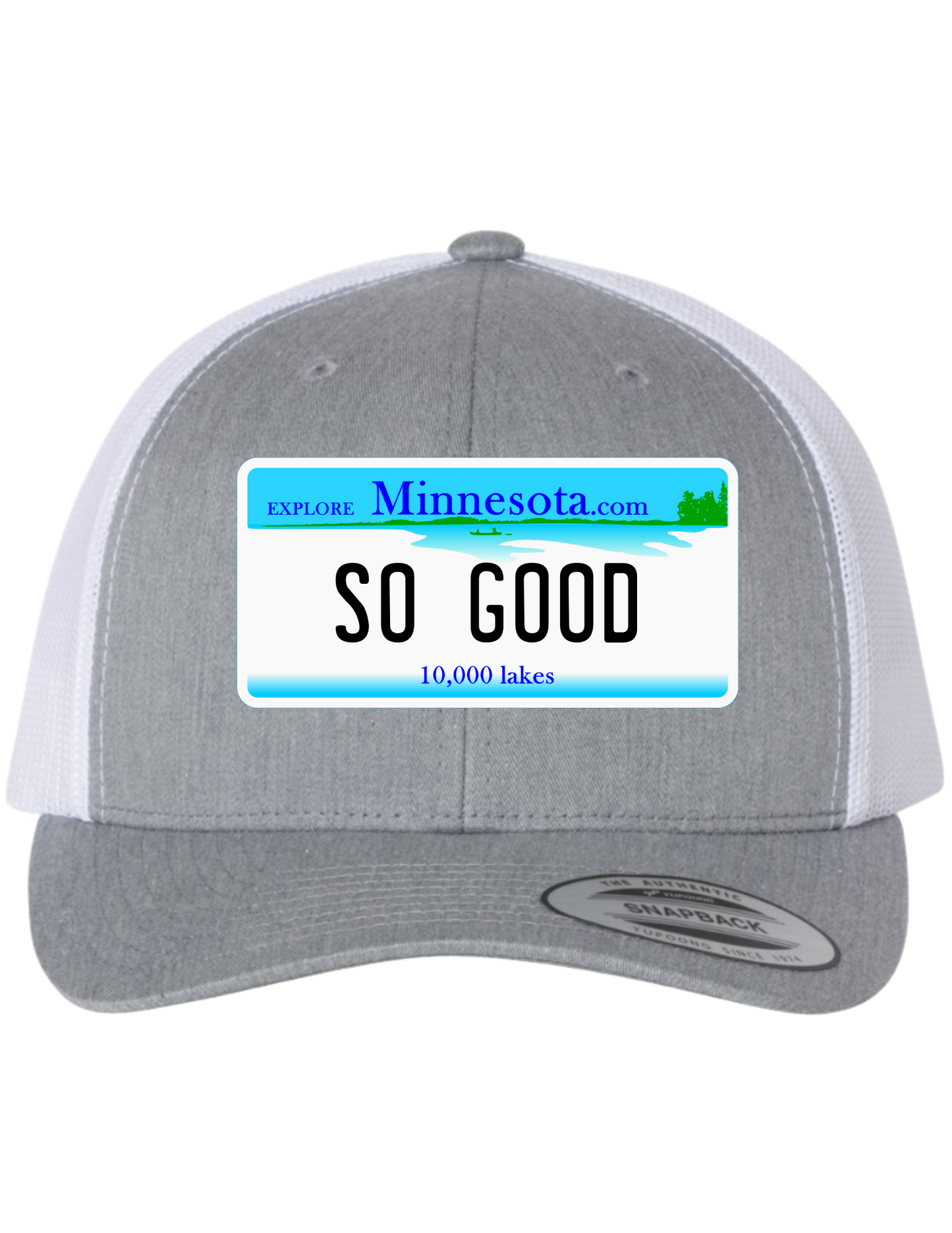 So Good Minnesota License Plate Trucker Hats
