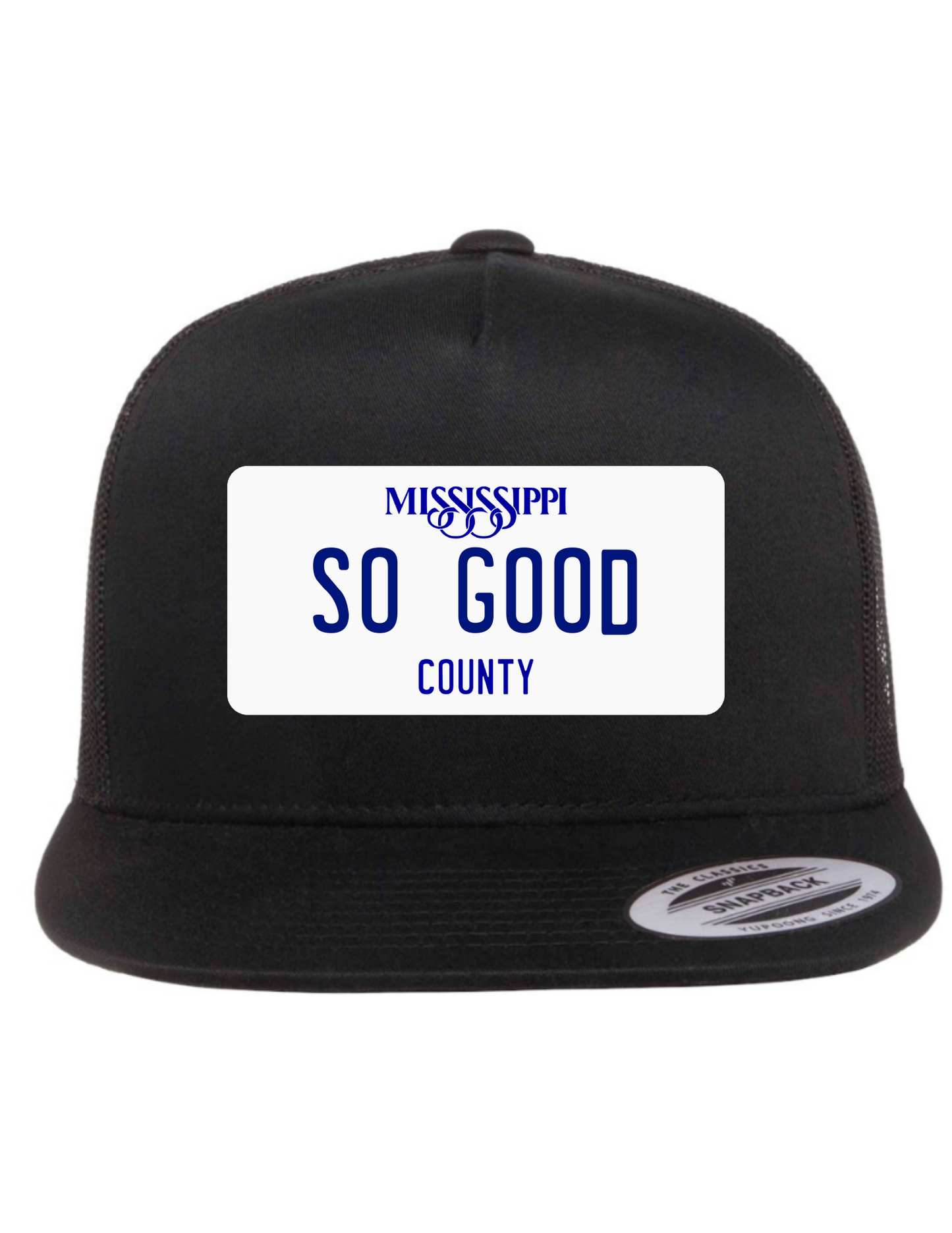 So Good Mississippi License Plate Trucker Hats