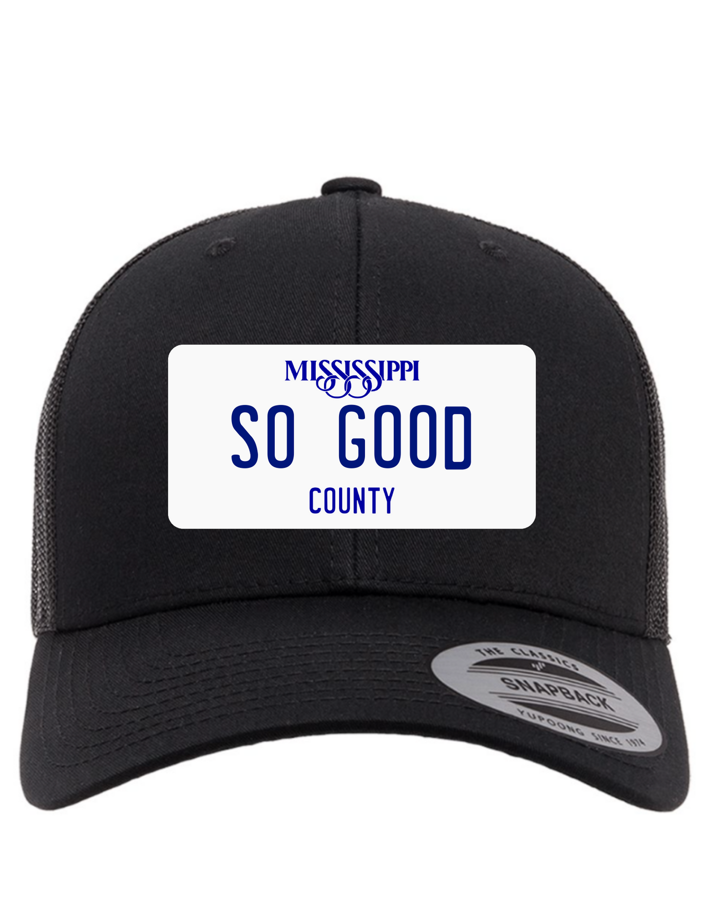So Good Mississippi License Plate Trucker Hats