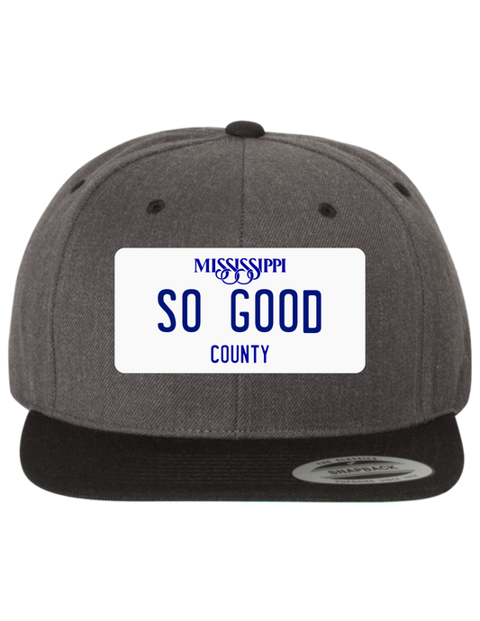 So Good Mississippi Premium License Plate Trucker Hats