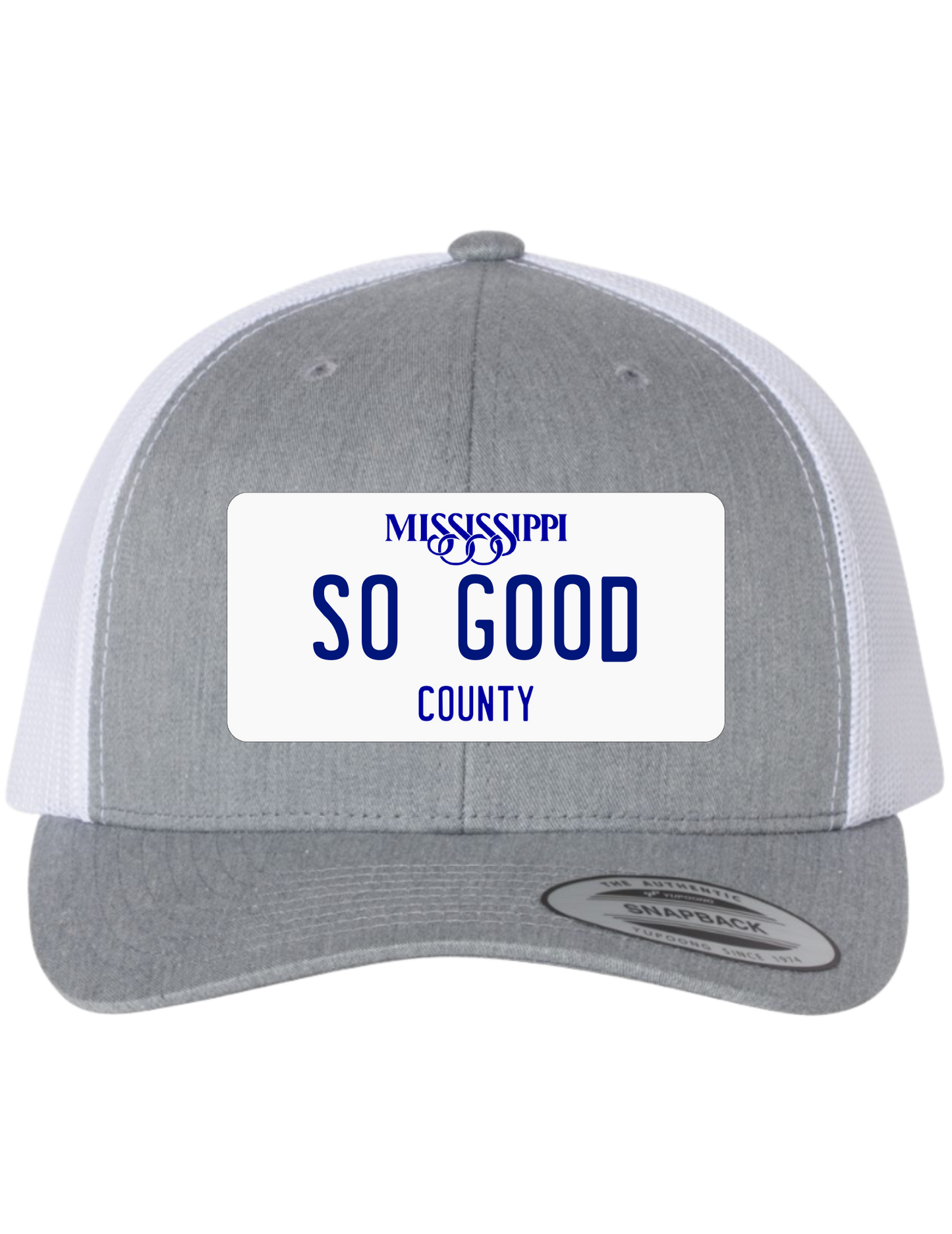 So Good Mississippi License Plate Trucker Hats