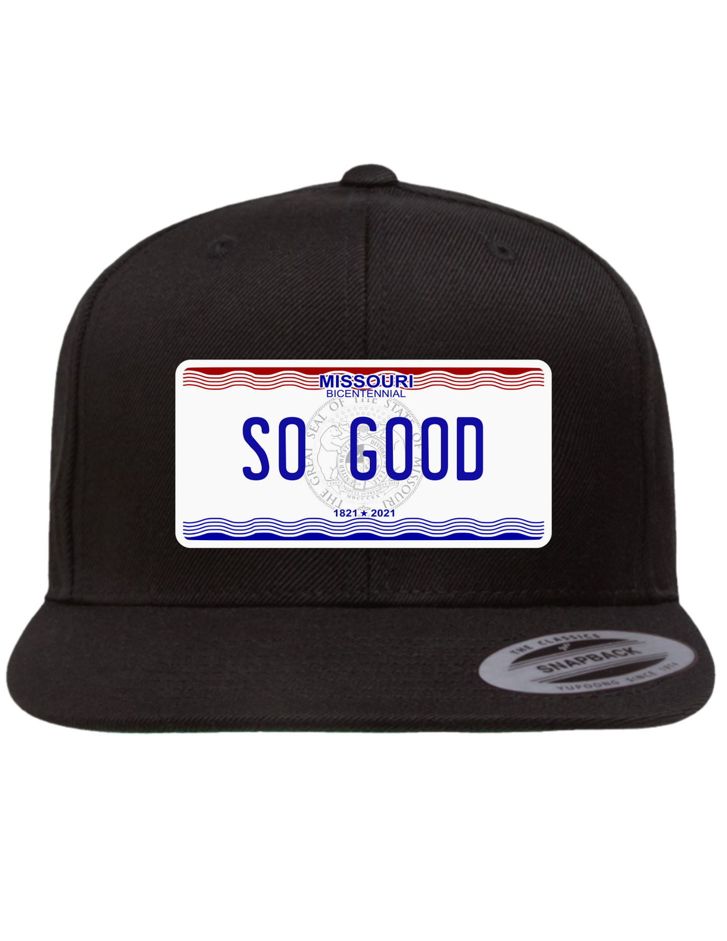 So Good Missouri Premium License Plate Trucker Hats