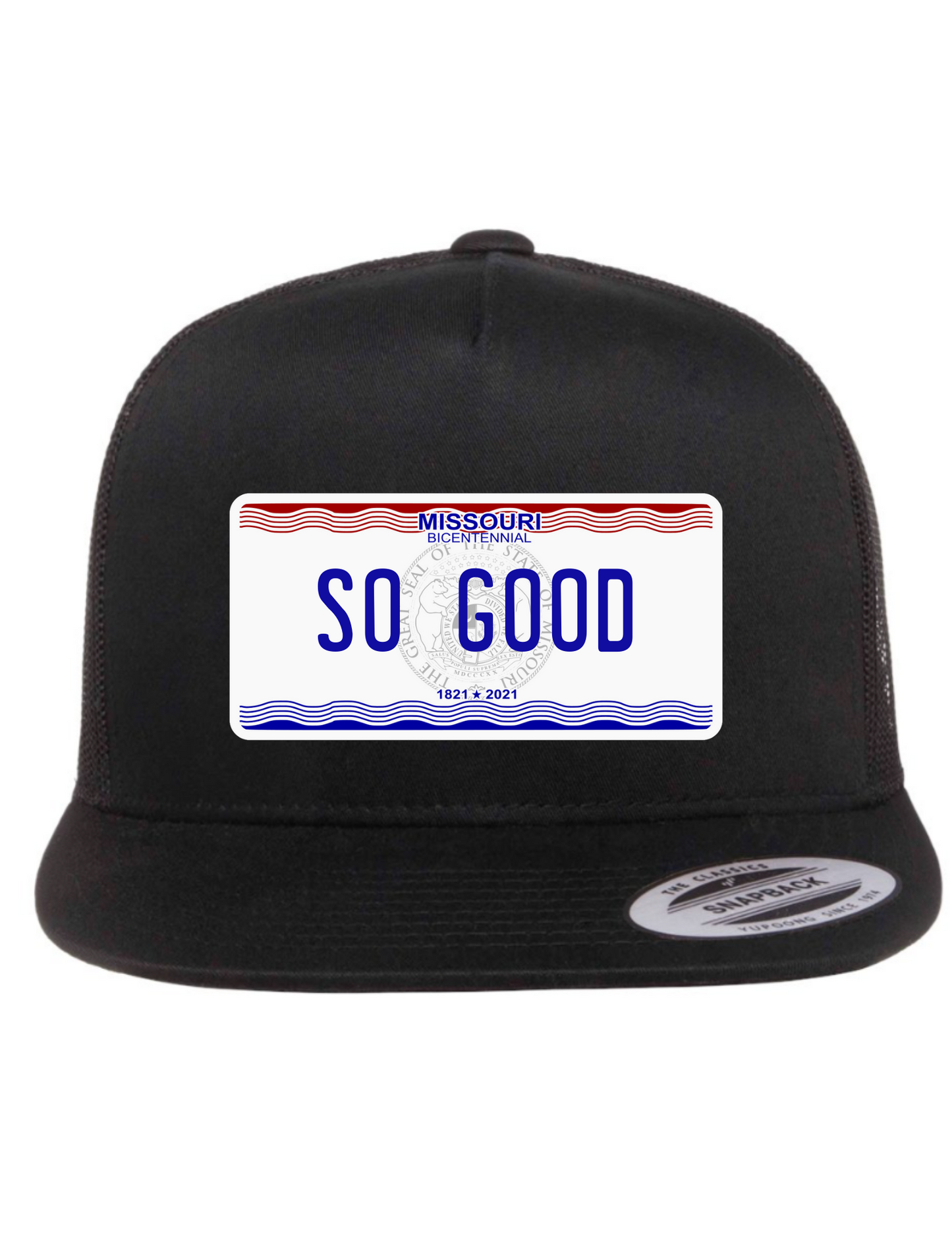 So Good Missouri License Plate Trucker Hats