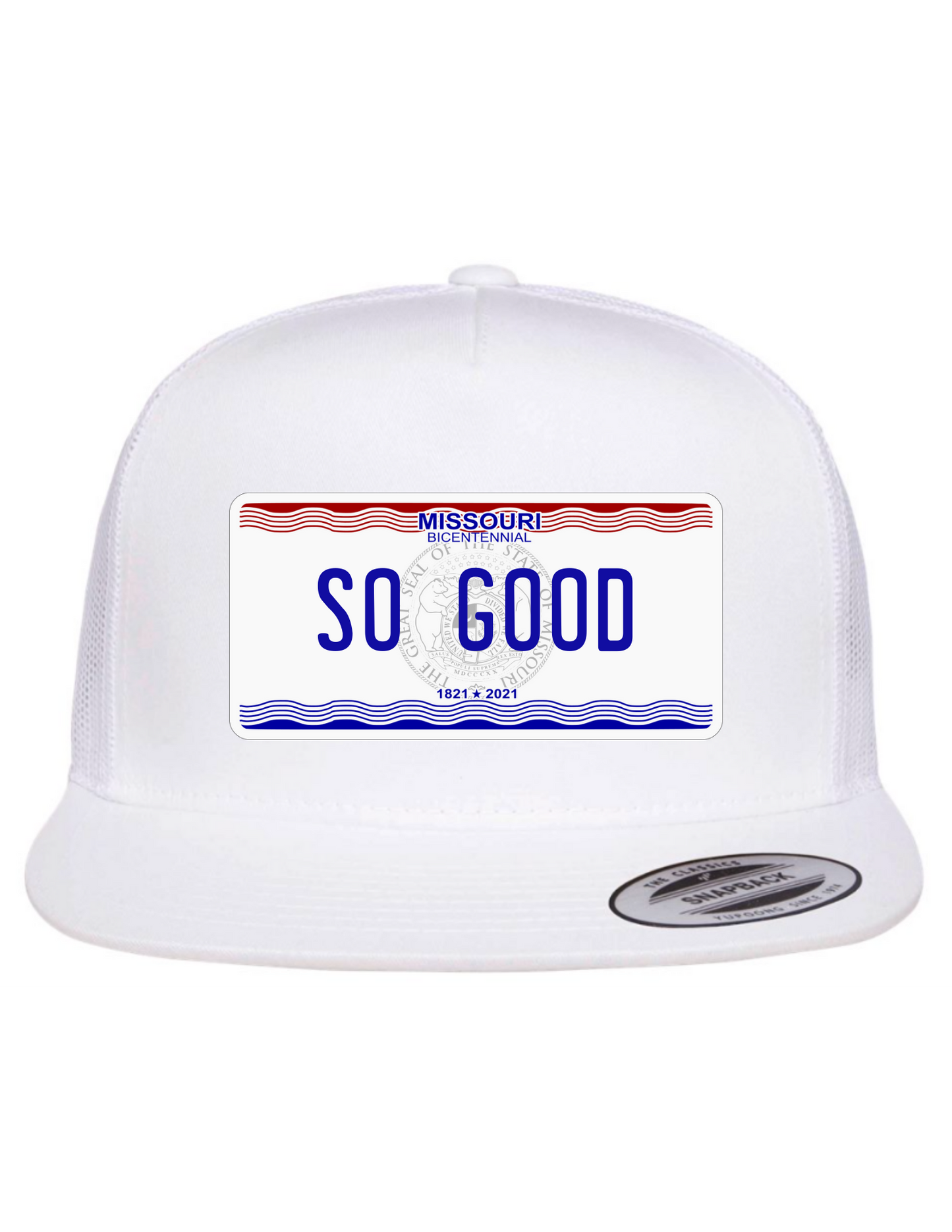 So Good Missouri License Plate Trucker Hats