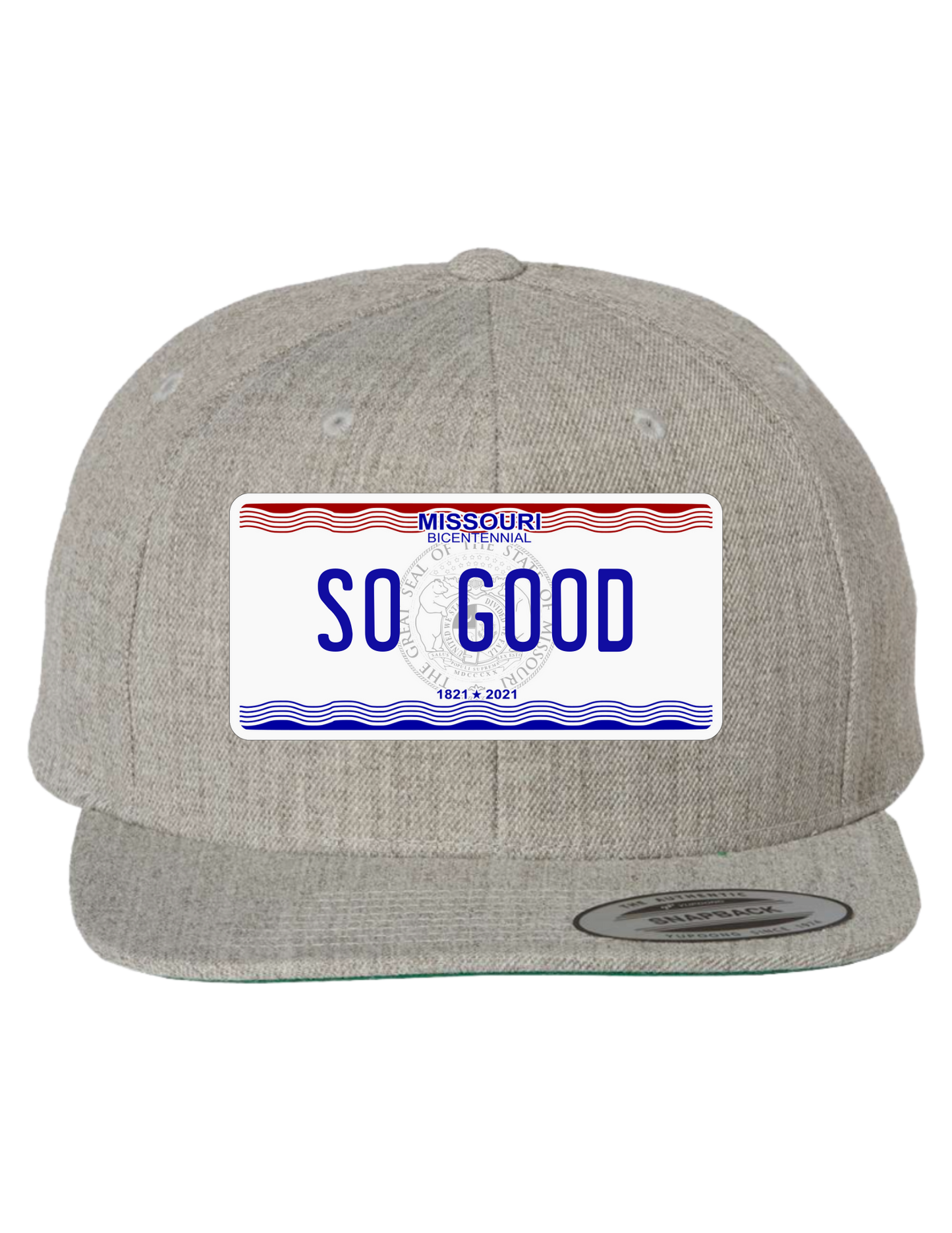 So Good Missouri Premium License Plate Trucker Hats