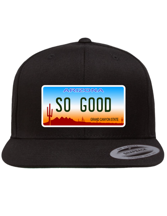 So Good Arizona Premium License Plate Trucker Hats