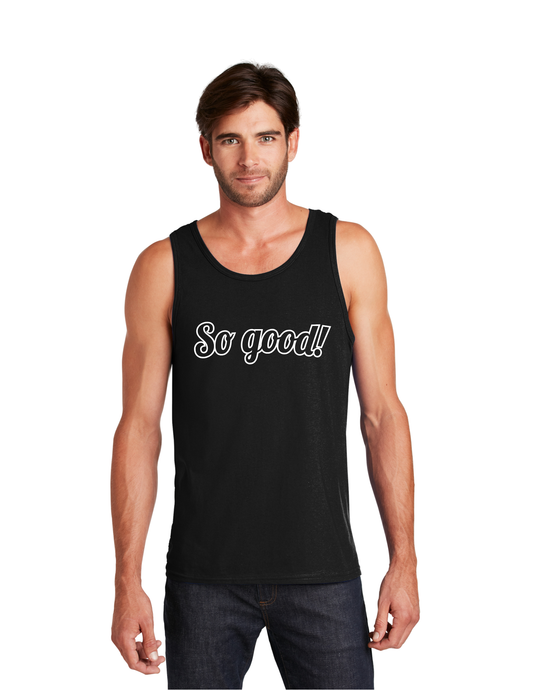 OUTLINE Logo Men's Tank (BLACK) - So Good!