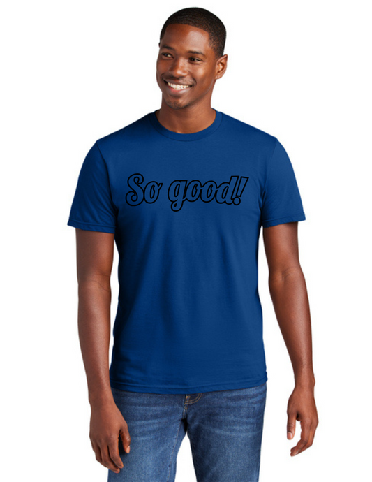 OUTLINE Logo Short Sleeve Shirt (DEEP ROYAL) - So Good!