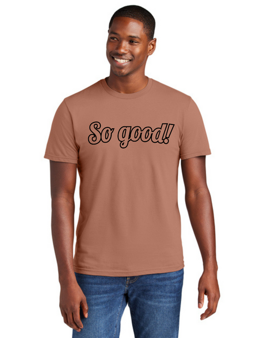 OUTLINE Logo Short Sleeve Shirt (DESERT ROSE) - So Good!