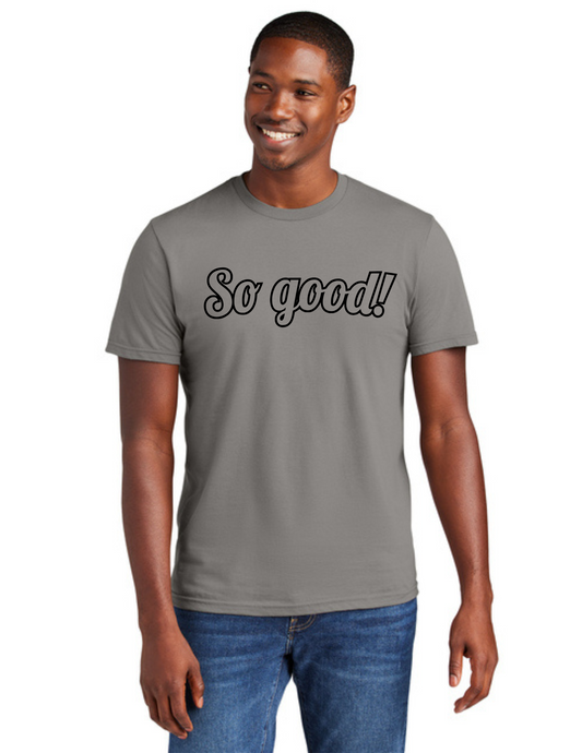 OUTLINE Logo Short Sleeve Shirt (GREY) - So Good!