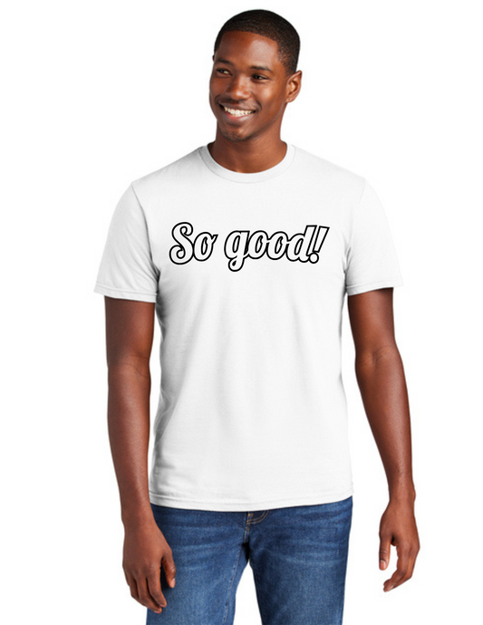 OUTLINE Logo Short Sleeve Shirt (WHITE) - So Good!
