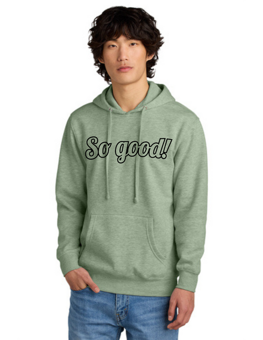 OUTLINE Logo Hoodie (HEATHERED DUSTY SAGE) - So Good!
