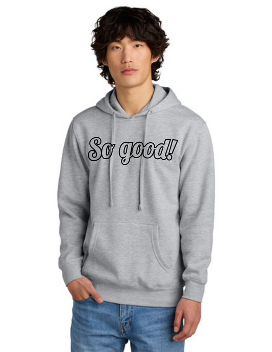OUTLINE Logo Hoodie (LIGHT HEATHER GREY) - So Good!