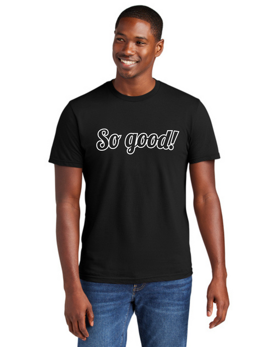 OUTLINE Logo Short Sleeve Shirt (BLACK) - So Good!
