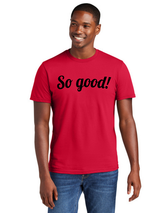SOLID Logo Short Sleeve Shirt (Classic Red) - So Good!