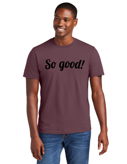 SOLID Logo Short Sleeve Shirt (PLUM) - So Good!