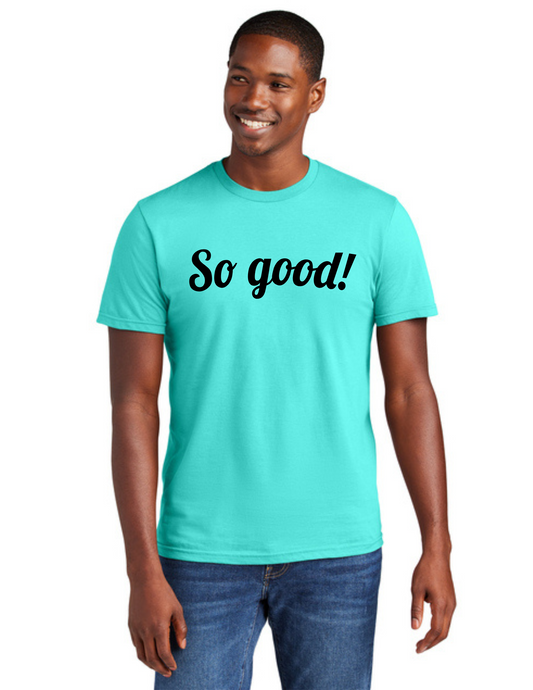 SOLID Logo Short Sleeve Shirt (AQUA) - So Good!