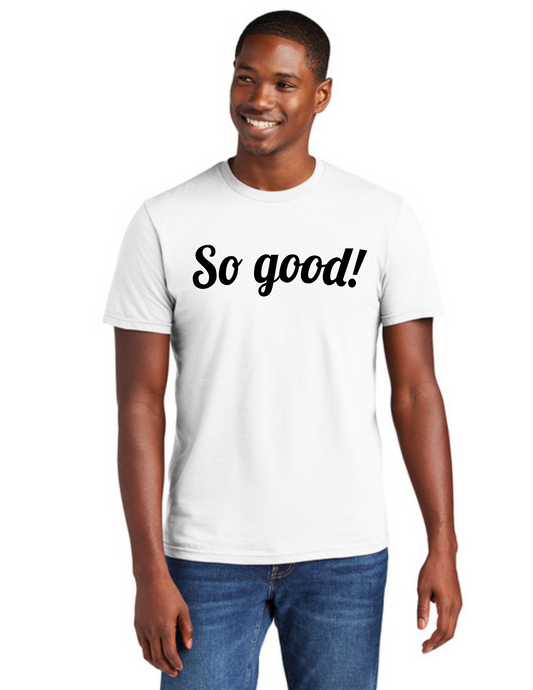 SOLID Logo Short Sleeve Shirt (WHITE) - So Good!