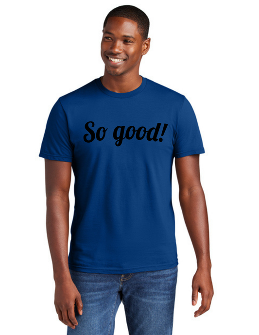 SOLID Logo Short Sleeve Shirt (DEEP ROYAL) - So Good!