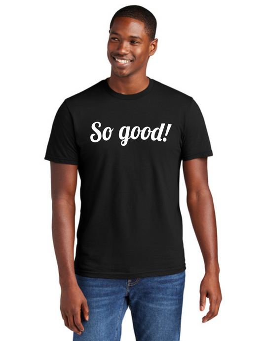 SOLID Logo Short Sleeve Shirt (BLACK) - So Good!